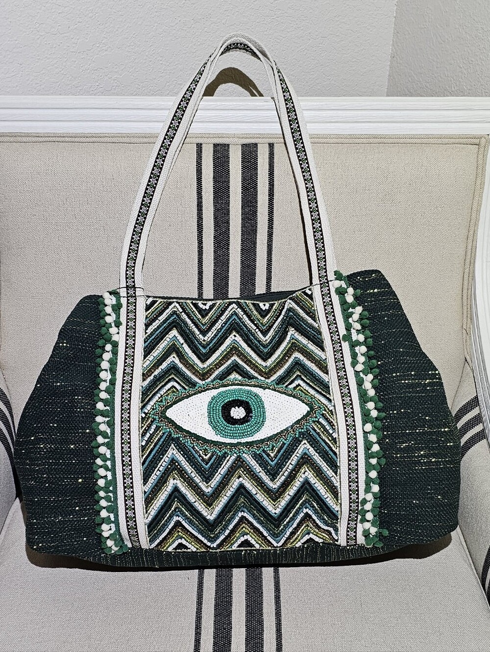America & Beyond Evergreen Whimsical Wonder Forest Tote